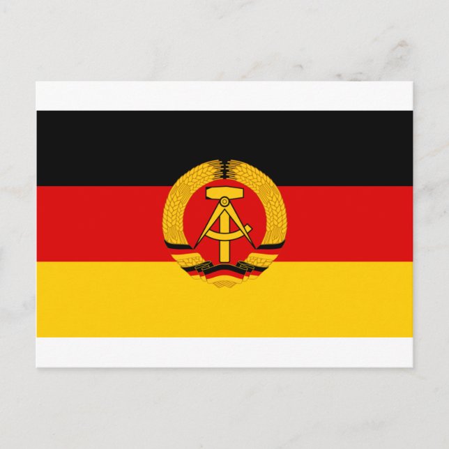 Postal Flagge der DDR - Bandera de la RDA (Alemania Orien (Anverso)