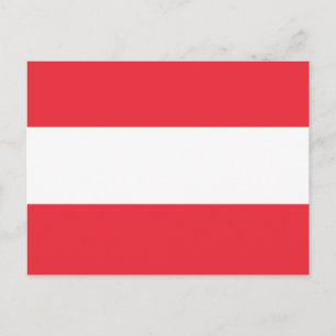 Postal Flagge Österreich Postkarte