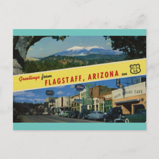 POSTAL FLAGSTAFF ARIZONA EN U.S. HWY. 66 POSTCARD