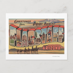 Postal Flagstaff, Arizona - Escenas de letras grandes