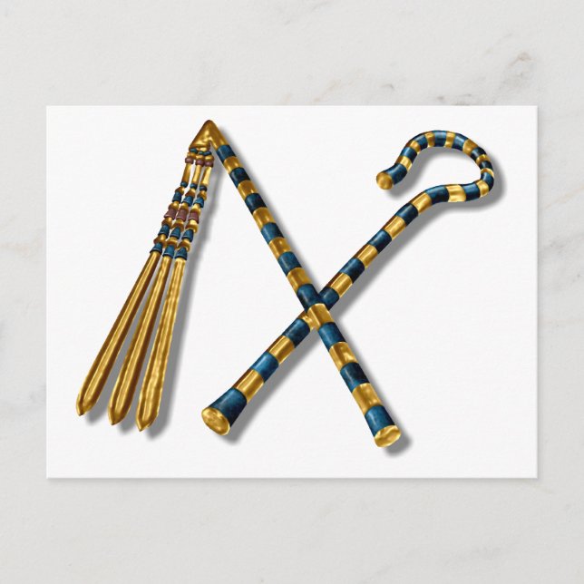 Postal Flail and Crook de Tutankhamun (Anverso)