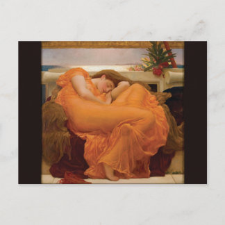 Postal Flamante junio por Frederic Leighton