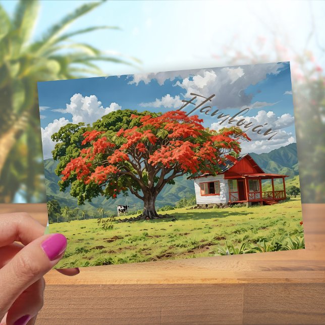 Postal Flamboyán de Puerto Rico (Subido por el creador)