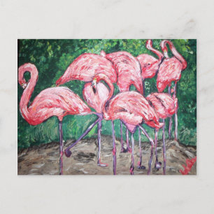 Postal "Flamboyantes flamencos"