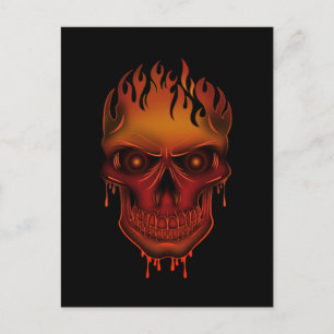 Postal Flame Skull