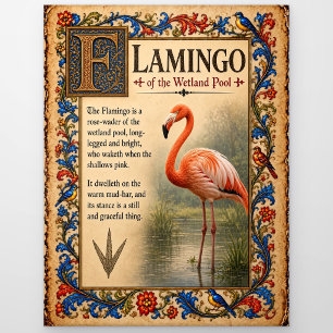 Postal Flamenco, Arte de Bestiario Medieval