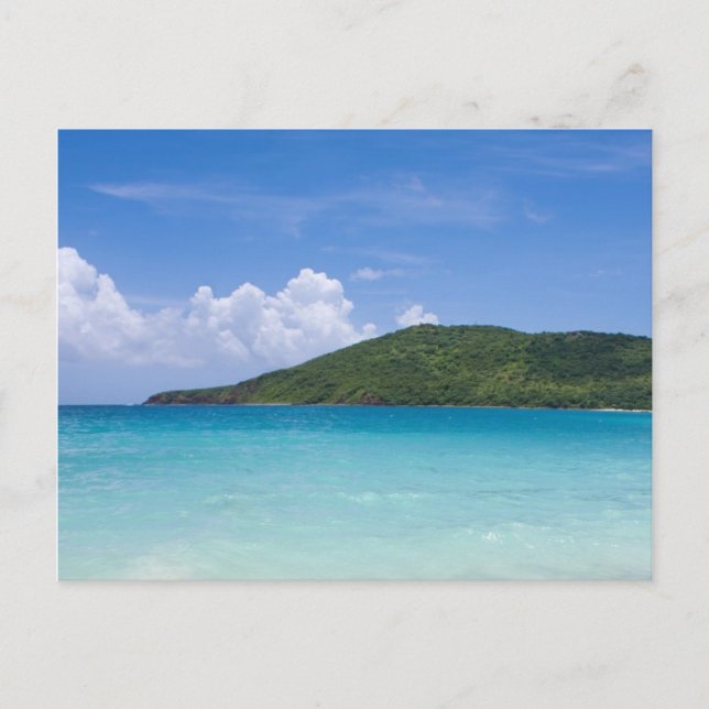 Postal Flamenco Beach Culebra (Anverso)