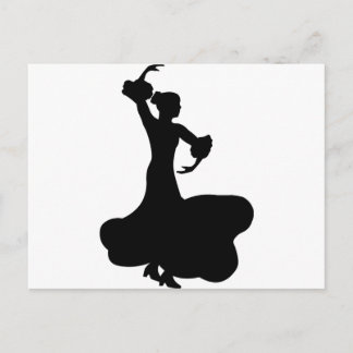 Postal Flamenco Dancer