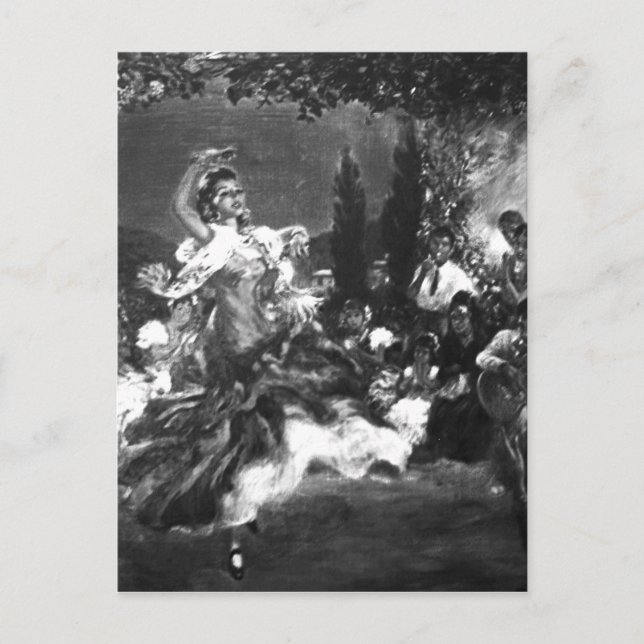 Postal Flamenco Dancer (Anverso)