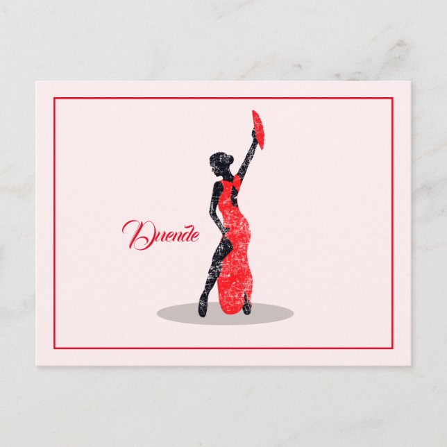 Postal Flamenco Dancer (Anverso)