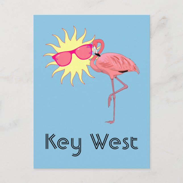 Postal Flamenco de Key West (Anverso)