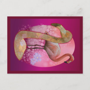 Postal Flamenco Floral