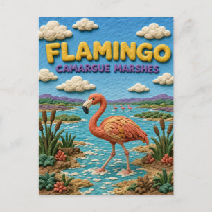 Postal Flamenco Marismas de Camargue Modern KlayKoo