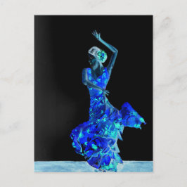 Postal Flamenco oscuro.
