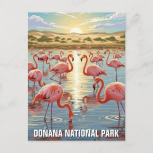 Postal Flamencos en el Parque Nacional de Doñana Viajes