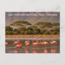 Flamencos en el Parque Nacional del Lago Manyara e