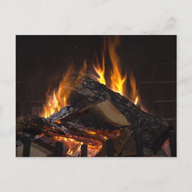 Postal Flames de fuego (Anverso)