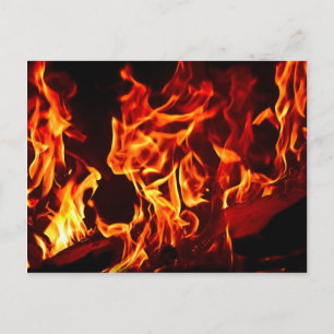 Postal Flames de fuego