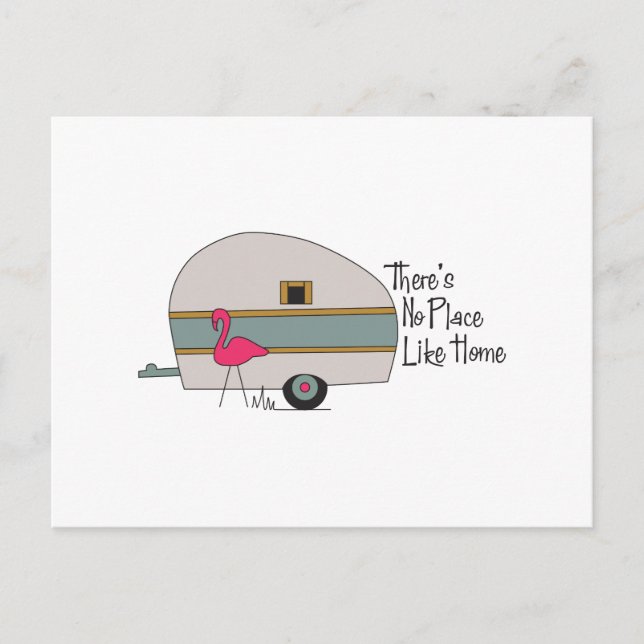 Postal Flamingo Camper (Anverso)