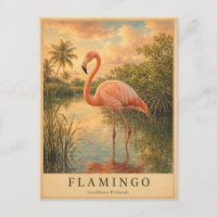 Flamingo Caribbean Wetlands VINTAGE