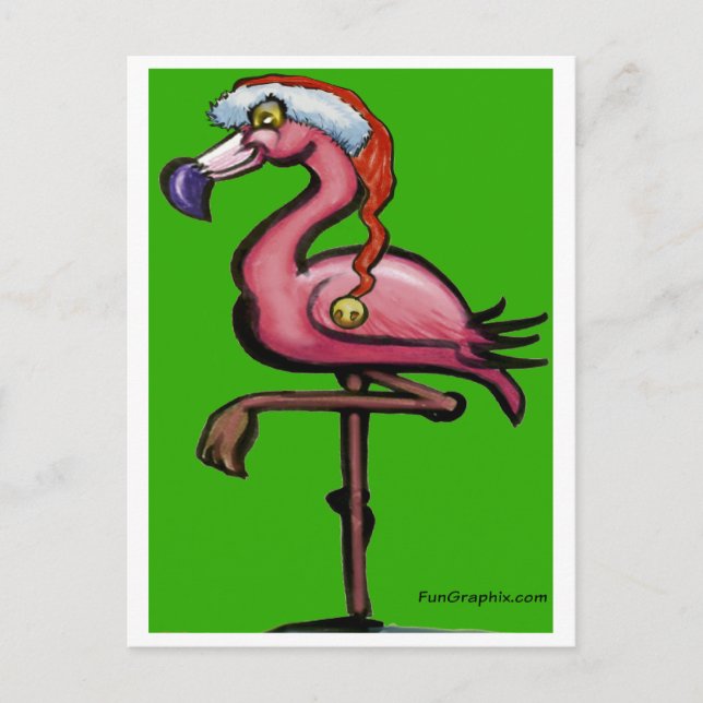 Postal Flamingo Chrsitmas (Anverso)