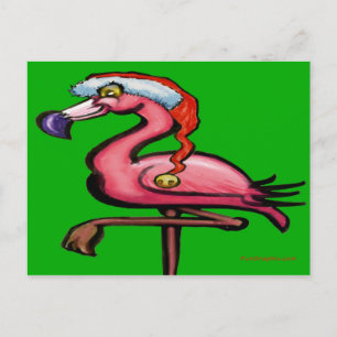 Postal Flamingo Chrsitmas