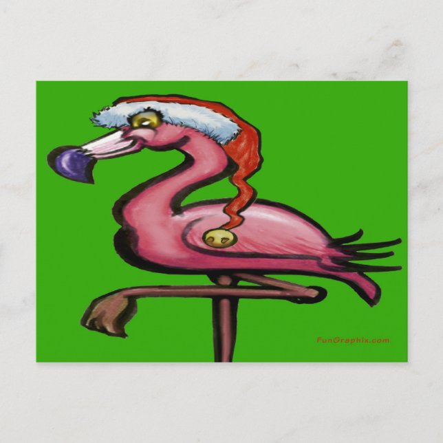 Postal Flamingo Chrsitmas (Anverso)
