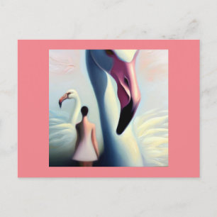 Postal Flamingo de animales espirituales 4