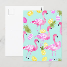 Postal Flamingo de Pascua