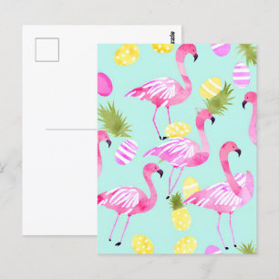 Postal Flamingo de Pascua