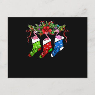 Postal Flamingo Gift   Feliz Navidad Flamingo
