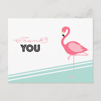Postal Flamingo Gracias Postcard