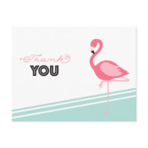 Flamingo Gracias Postcard