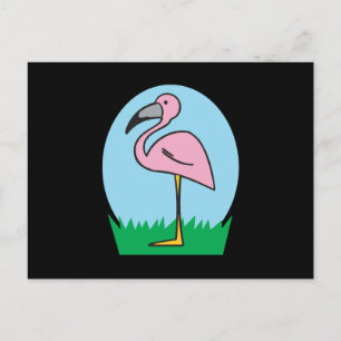 Postal flamingo personalizado lindo