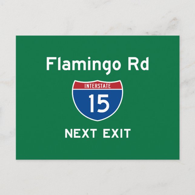 Postal Flamingo Rd (Anverso)