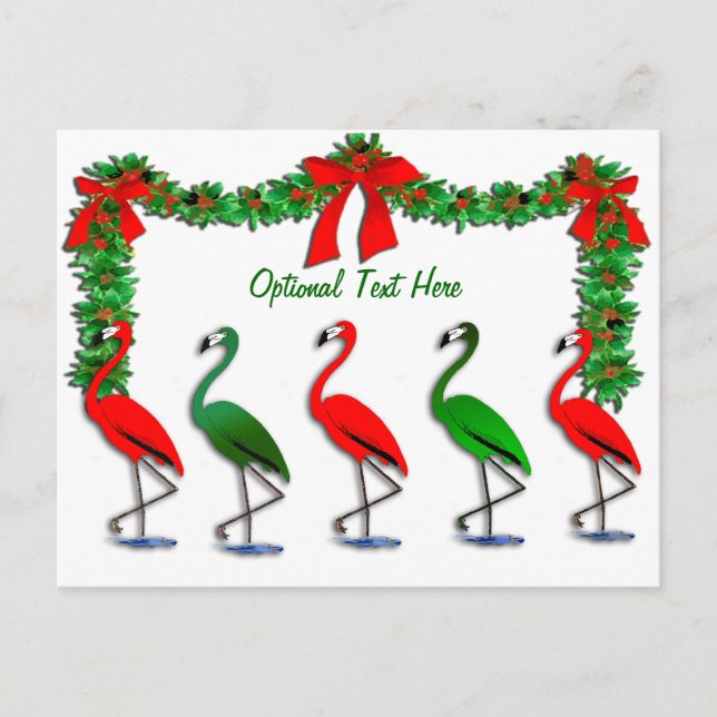 Postal Flamingo Rockettes Dancing Show (Anverso)
