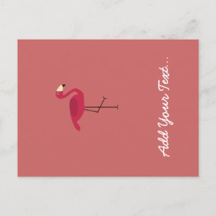 Postal Flamingo rosa