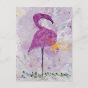 Postal Flamingo Rosa