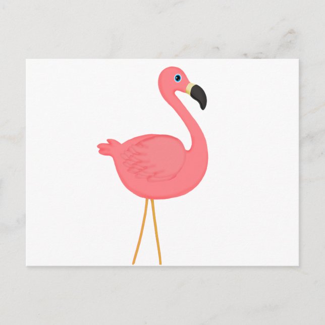Postal Flamingo rosado (Anverso)