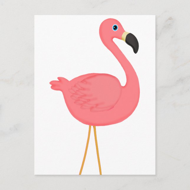 Postal Flamingo rosado (Anverso)
