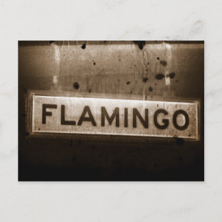 Postal Flamingo Street Las Vegas Postcard