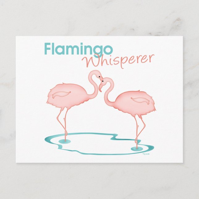Postal Flamingo Whisperer (Anverso)