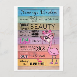 postal FLAMINGO WISDOM