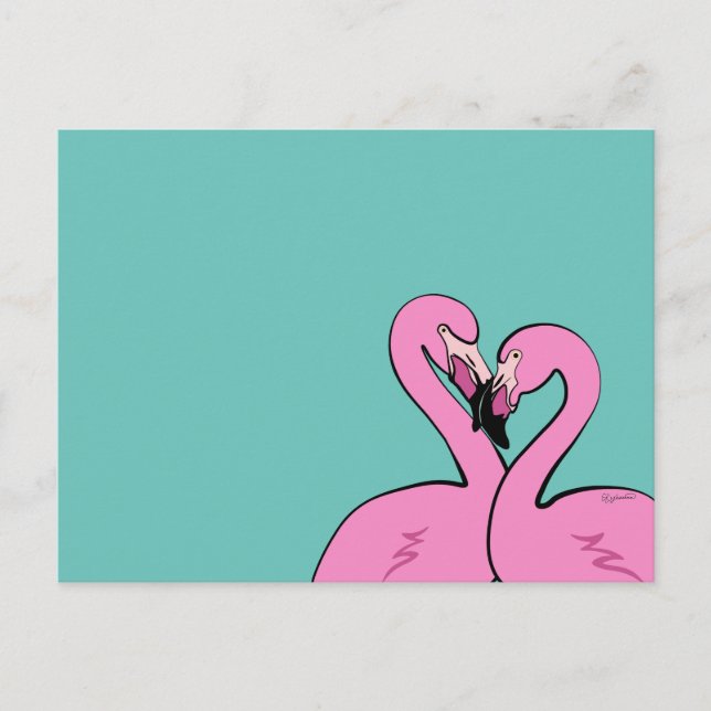 Postal Flamingos Postcard (Anverso)