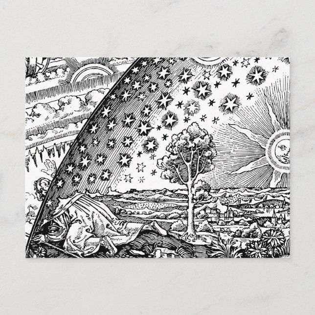 Postal Flammarions Wanderer (Anverso)