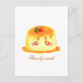 Postal Flan Española De Caramelo Suave Y Cremosa