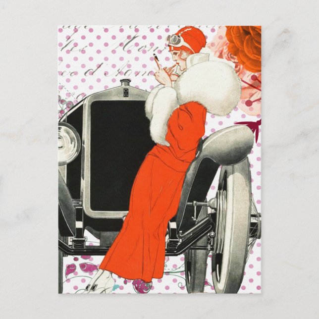 Postal flapor de polkadots (Anverso)