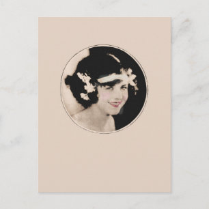 Postal Flapper de cosecha