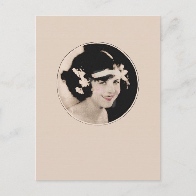 Postal Flapper de cosecha (Anverso)