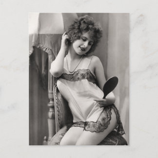 Postal Flapper En Lingerie